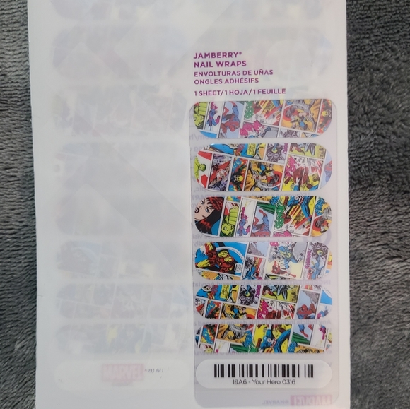 Jamberry Disney Marvel Your Hero Comics  NailWraps - Picture 2 of 2